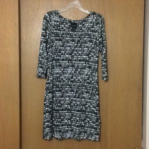 NWOT Cynthia Rowley black and white dress